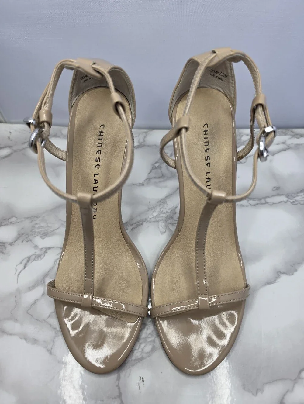 Chinese Laundry Leo patent nude Heels
